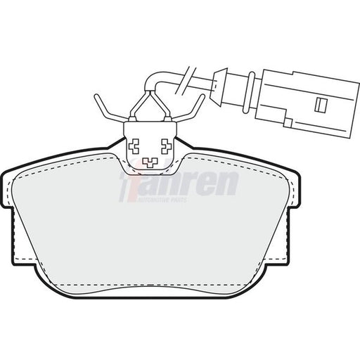 Fahren Rear Brake Pad Set FBP3147