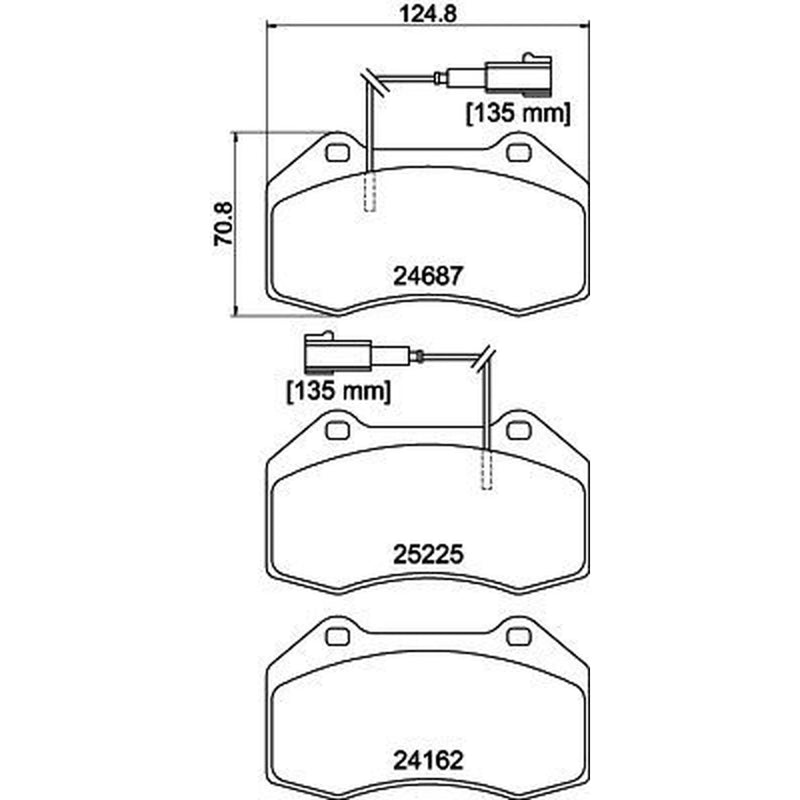 Mintex Front Brake Pad Set MDB3207