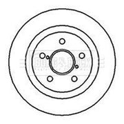 Borg & Beck 2 x Vented Front Brake Discs BBD4137