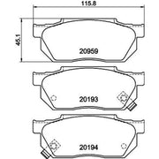 Mintex Front Brake Pad Set MDB1243