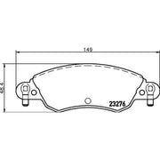Mintex Front Brake Pad Set MDB2189
