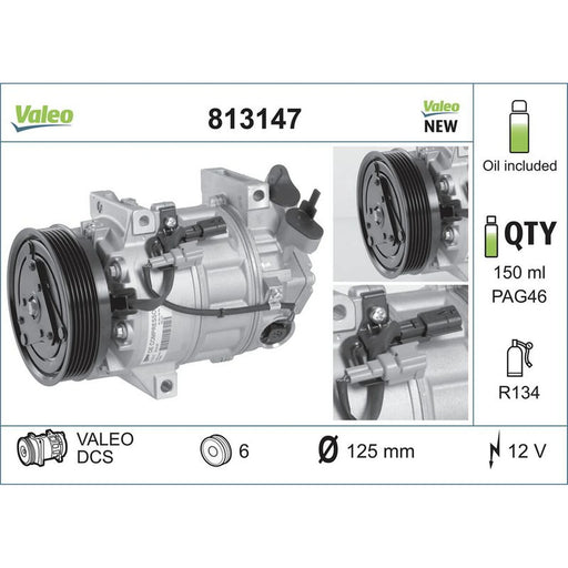 Valeo Air Conditioning Compressor 813147