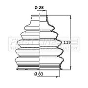First Line Drive Shaft Bellow Kit Wheel Side Thermoplast FCB6084