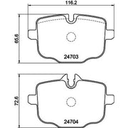 DON Rear Brake Pad Set PCP1526