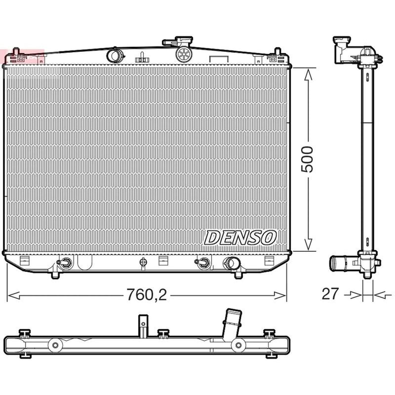 Denso Engine Radiator fits Lexus Rx 2015 on