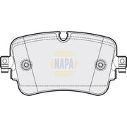 NAPA Rear Brake Pad Set NBP1628