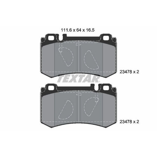 Textar Rear Brake Pad Set 2347801