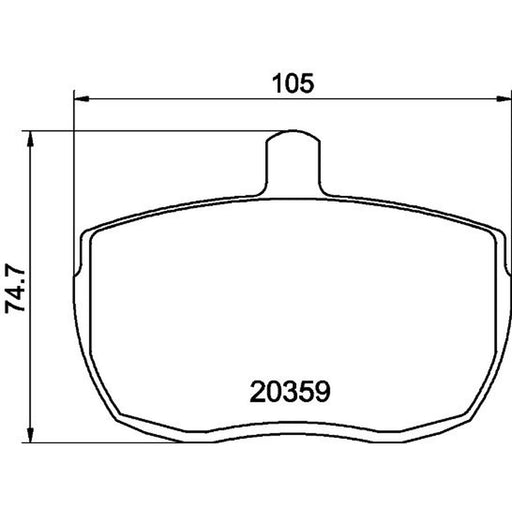 Mintex Front Brake Pad Set MLB41