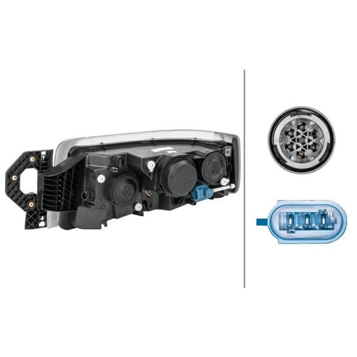 Hella Headlight Headlamp H15 Right 1EL 011 171-261