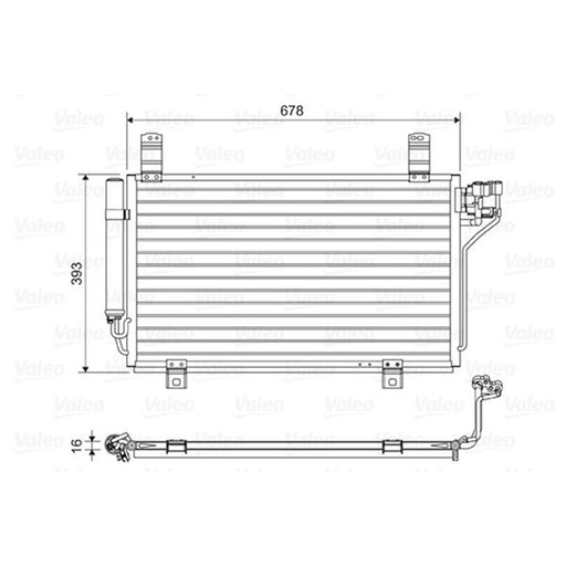 Valeo Air Conditioning Condenser 814048