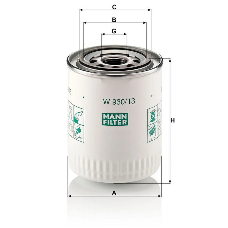 MANN-FILTER Engine Oil Filter W 930/13