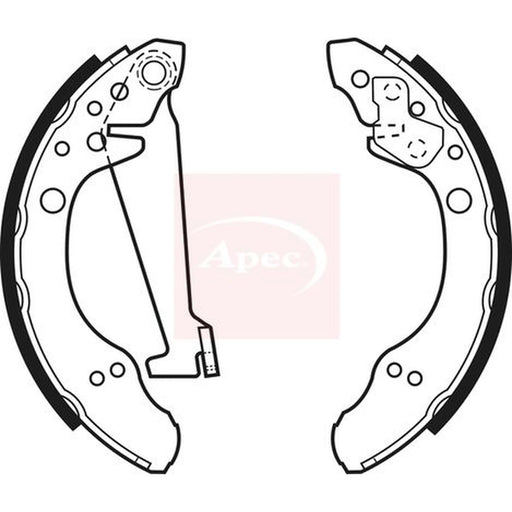 Apec Brake Shoe Set Axle Kit SHU480