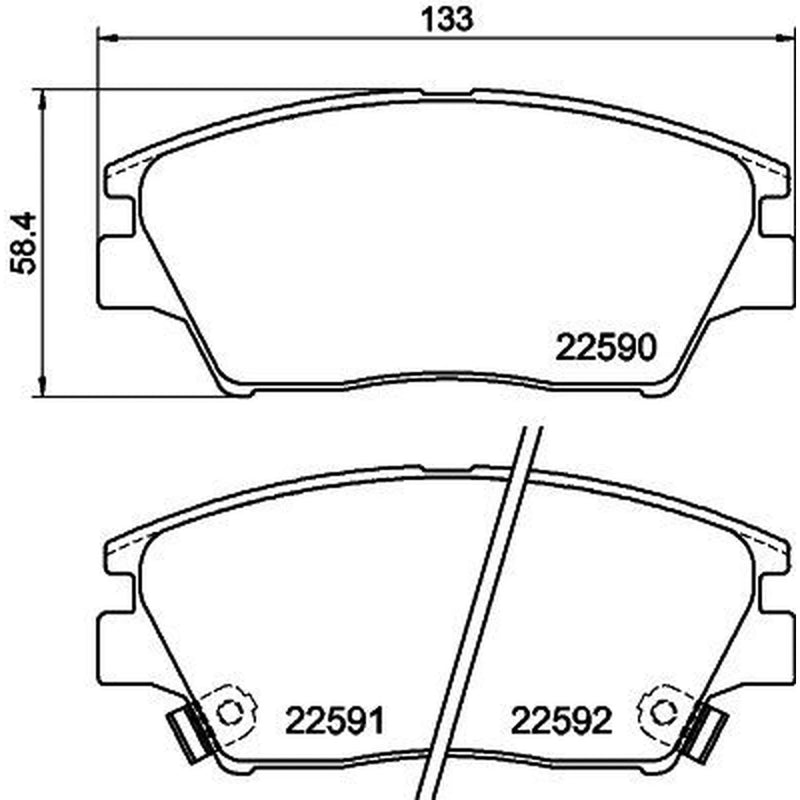 Mintex Front Brake Pad Set MDB3819