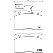 Mintex Front Brake Pad Set MDB1644
