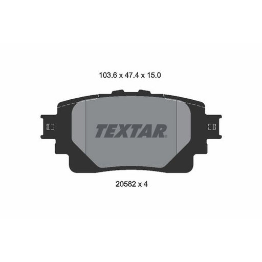 Textar Rear Brake Pad Set 2058201