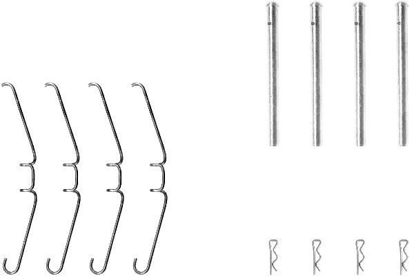 Textar Brake Pad Accessory Fitting Kit Front 82051200