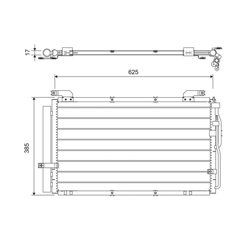 Valeo Air Conditioning Condenser 818075