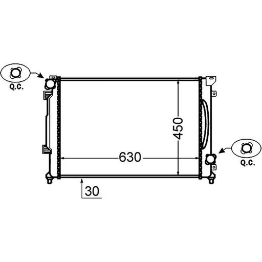 Mahle Engine Radiator CR 1416 000S