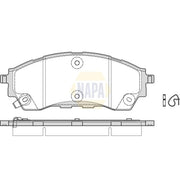 NAPA Front Brake Pad Set NBP1973