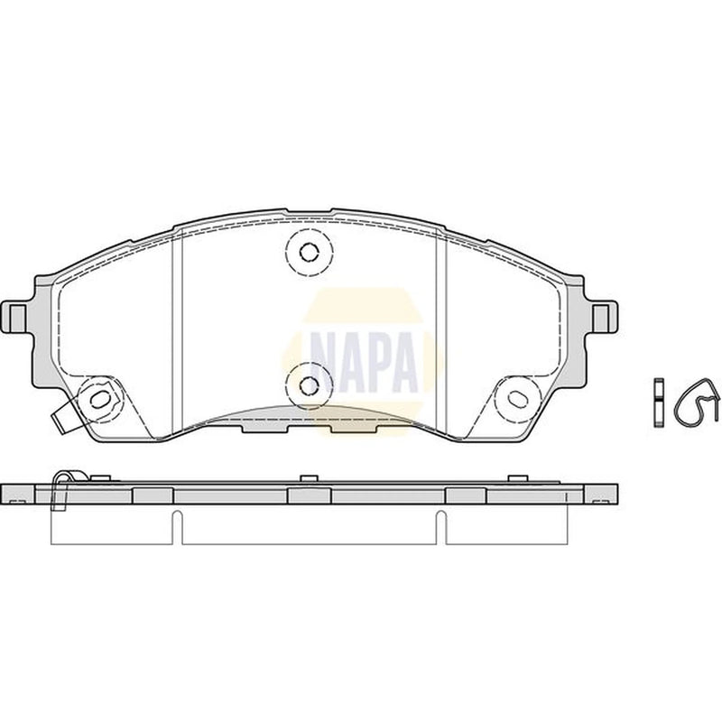 NAPA Front Brake Pad Set NBP1973