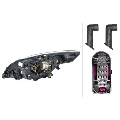 Hella Headlight Headlamp H7/H1/H1 Right 1ZL 010 541-081