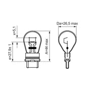 Bosch Indicator Turn Signal Bulb W2.5x16q 12V 27/7W 1 987 302 273