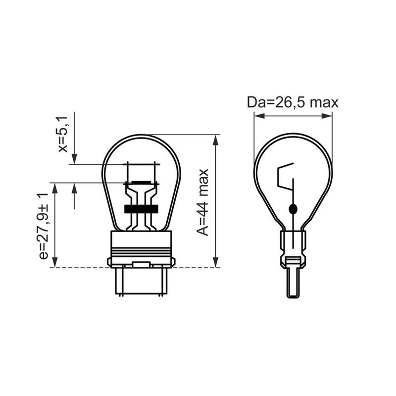 Bosch Indicator Turn Signal Bulb W2.5x16q 12V 27/7W 1 987 302 273