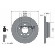 Textar 2 x Vented Rear Brake Discs 92257203-x2
