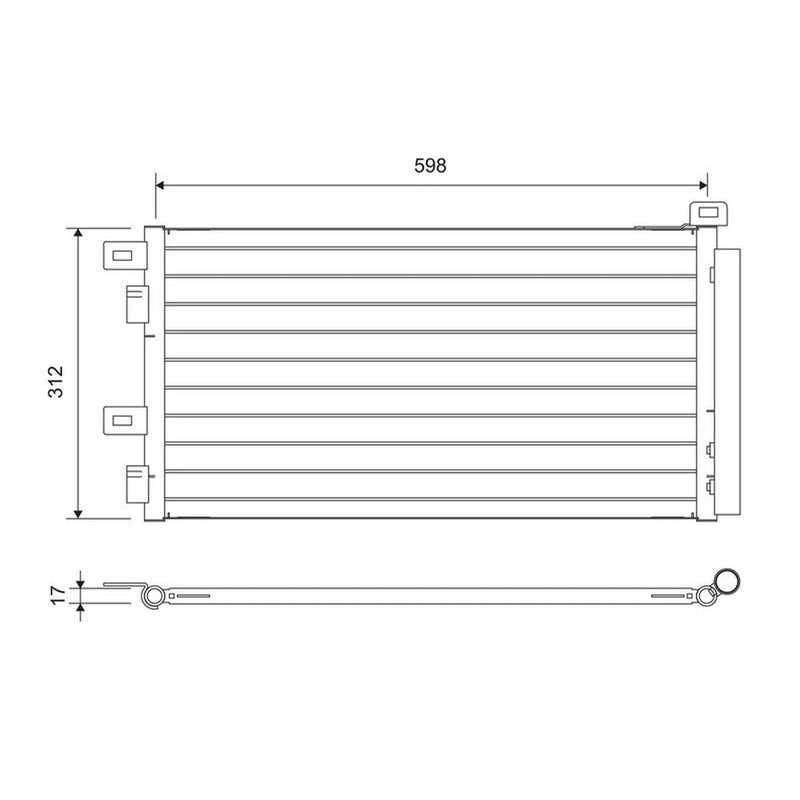 Valeo Air Conditioning Condenser 817547