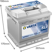 Varta Battery 12V 52Ah 470A 930052047K312