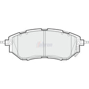 Fahren Front Brake Pad Set fits Subaru Forester 2013 on 2.0
