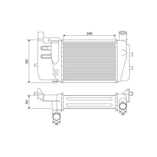 Valeo Intercooler (Charge Air Cooler) 818369
