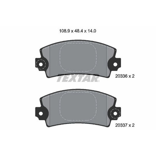 Textar Rear Brake Pad Set 2033602