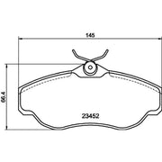 DON Front Brake Pad Set PCP2174