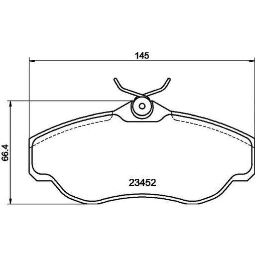 Mintex Front Brake Pad Set MDB1701