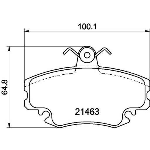 Mintex Front Brake Pad Set MDB1628