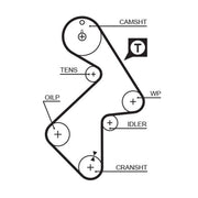 Gates Timing Belt Cambelt 163 Teeth 5202XS