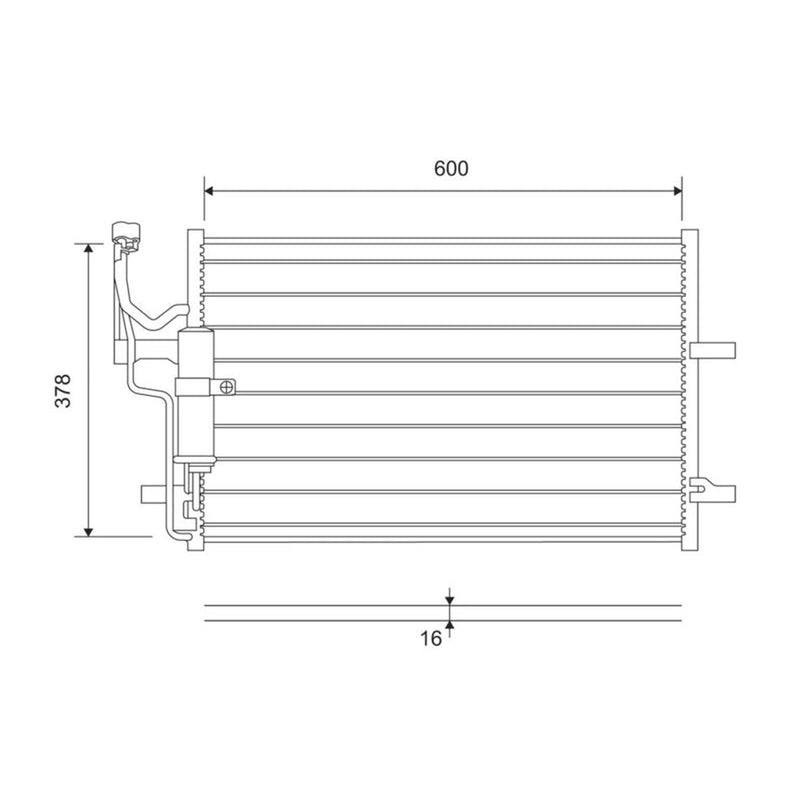Valeo Air Conditioning Condenser 814265