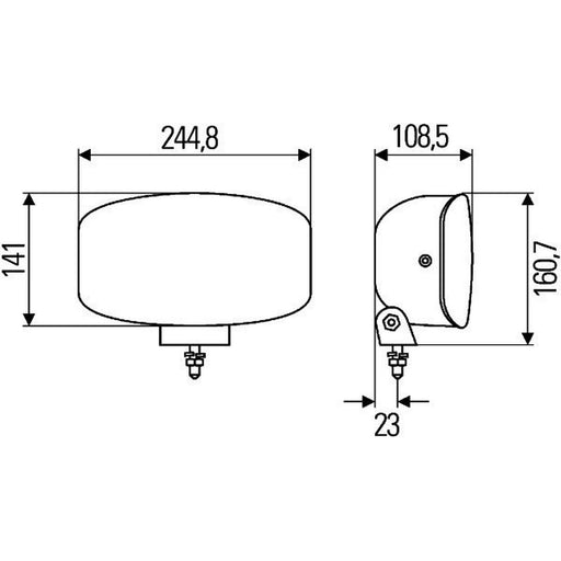 Hella Jum 320 Ff Driv Lampandpos Ligh Left 1FE 008 773-041 866417 1FE 008