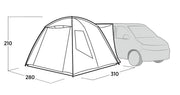 Easy Camp Utne Driveaway Awning Grey - Easy Camp - Van Life Living
