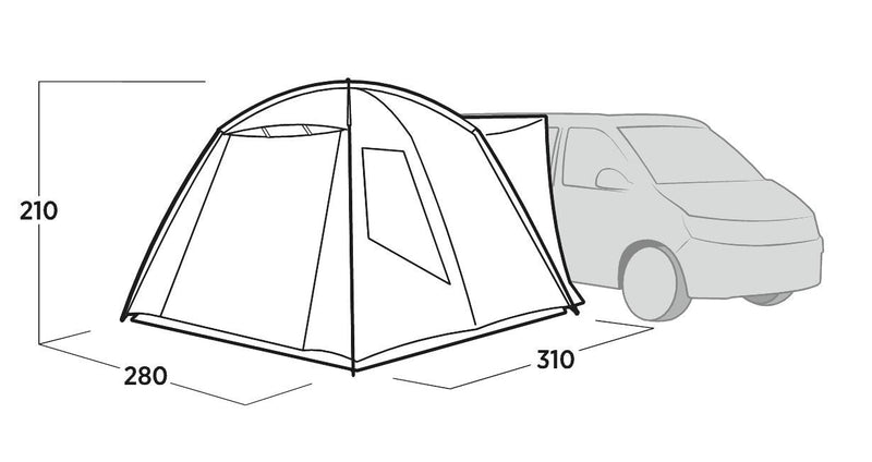 Easy Camp Utne Driveaway Awning Grey - Easy Camp - Van Life Living