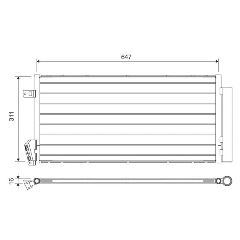 Valeo Air Conditioning Condenser 814377