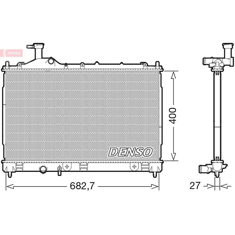 Denso Engine Radiator fits Mitsubishi Outlander III 2012-2022 2.2