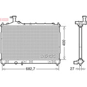 Denso Engine Radiator DRM45042