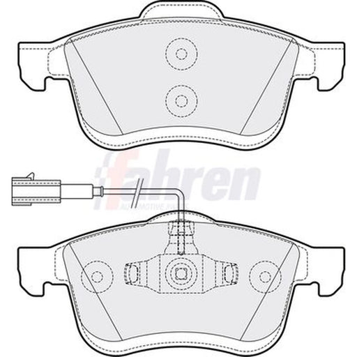 Fahren Front Brake Pad Set fits Fiat Doblo Cargo 2010-2023 1.3 1.4 1.6 2.0