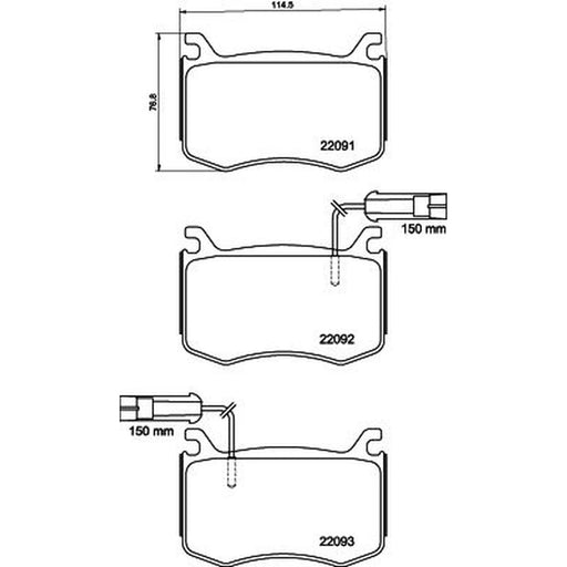 DON Front Brake Pad Set PCP2091