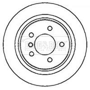 Borg & Beck 2 x Rear Vented Brake Discs BBD5716S