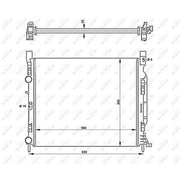 NRF Engine Radiator 53002