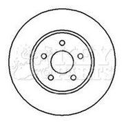 Key Parts 2 x Vented Front Brake Discs KBD4238-x2