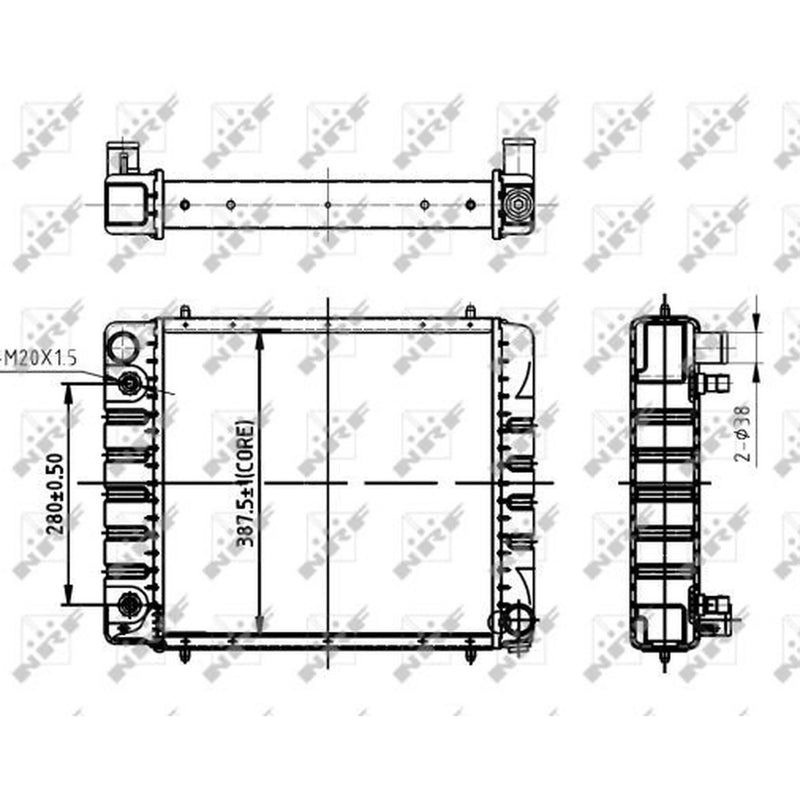 NRF Engine Radiator 50477